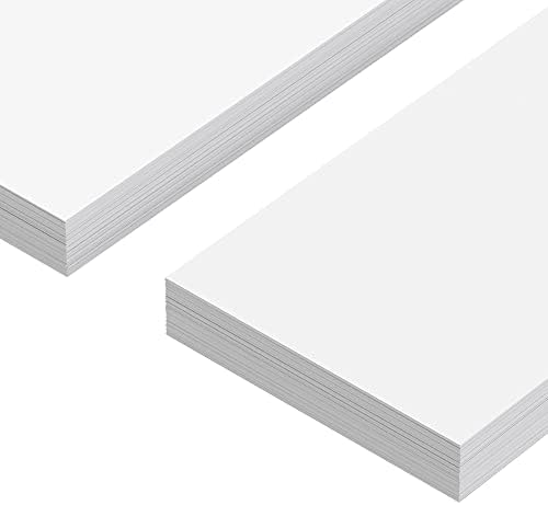 Хартиени ленти Reskid без подплата - Плътна хартия - картон 80 кг - 2 x 25 см, бял, опаковка 100 броя - Са идеални за класни