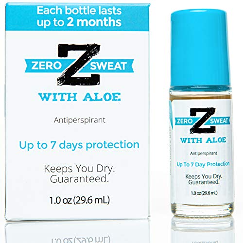 Дезодорант-антиперспиранти ZeroSweat с Алое | Clinical Strength За лечение на хиперхидроза - Намалява отделянето на пот под мишниците в срок до 7 дни за едно - използване на Защит