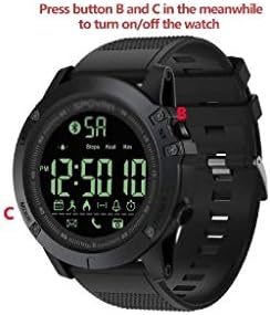 Спортна Гривна GPPZM Smart Watch - Цифрови Спорт Часовници за Оцеляване - Водоустойчив Аварийни