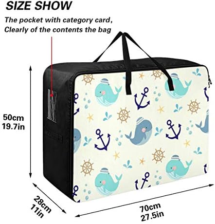 N/A Чанта за съхранение на дрехи, Легла за Завивки - Организаторите със собствени Животни и Китове Голям Капацитет, Чанта