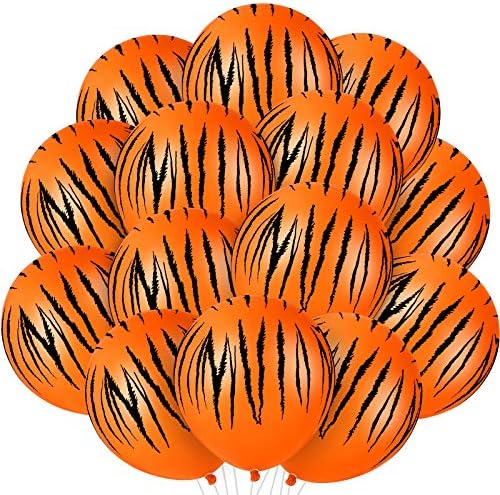 40 броя балони Тигър Тигър шарени балони животни топки сафари животни, парти зоопарк, балони за партита рожден ден украси джунглата
