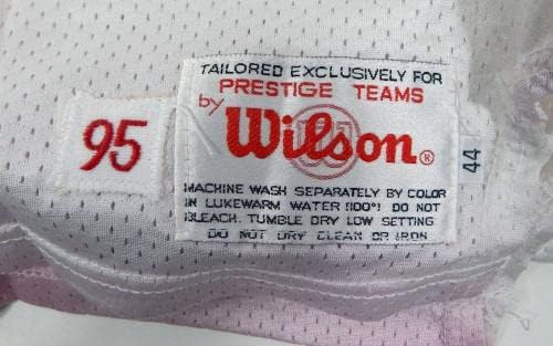 1995 Сан Франциско 49ерс Ерик Дейвис №25, Издаден В бяла фланелка 44 DP30170 - Използваните тениски за игри NFL Без