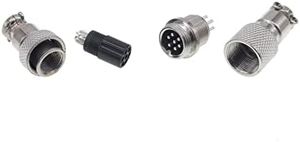 Съединител стыкового кабелни връзки BASNI GX12 Два Кръгли съединители 5A 125 НА с мъжки и женски соединителями 1 бр. (Цвят: 4-пинов)