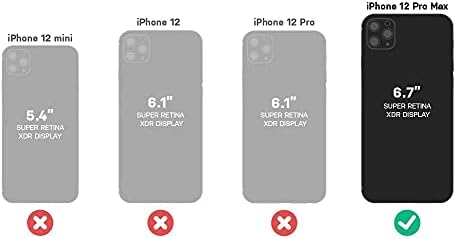 Калъф OtterBox + Pop Symmetry Series за iPhone 12 PRO MAX (НЕ Mini /12/12 Pro) в търговията на дребно опаковка - Прозрачен