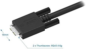 Newnex USB 3.0 A /M - Micro B / M с Двухвинтовым фиксирующим кабел, 5 м (15 фута), се поддържа високата режим, съвместим с
