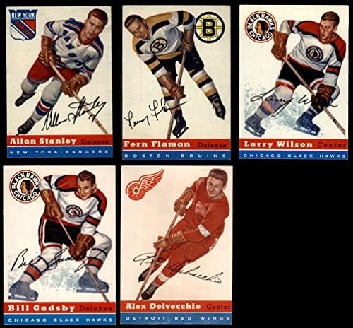 1954-55 Topps Хокей и Почти пълен комплект (Hockey Set) EX/MT