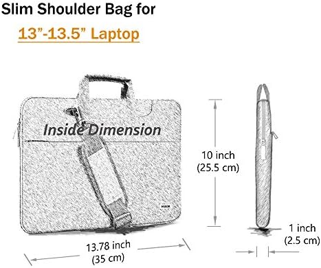 Чанта-куфарче за лаптоп Hseok, съвместима с MacBook Pro 14 инча 2021 2022 M1 Pro/Max A2442 и всички модели 13-инчови