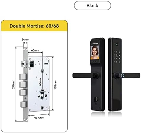 Бесключевая Охранителна Електронна Цифрова Телефонна камера с приложението Smart Пръстови отпечатъци Заключване на открито (Цвят: D)
