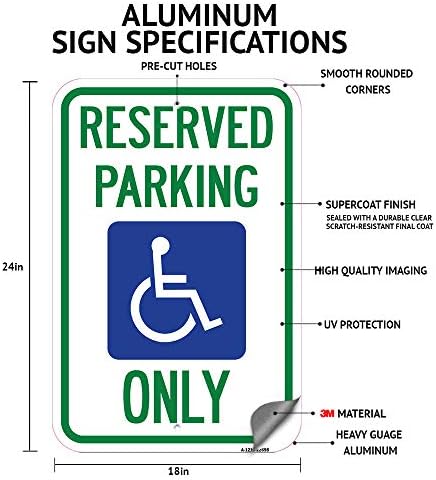 Частни начин Нарушителите Ще бъдат теглени | Паркинг знак от Обемни алуминий с размери 18 X 24, Защитен От ръжда | Защитете вашия бизнес и община | Произведено в САЩ
