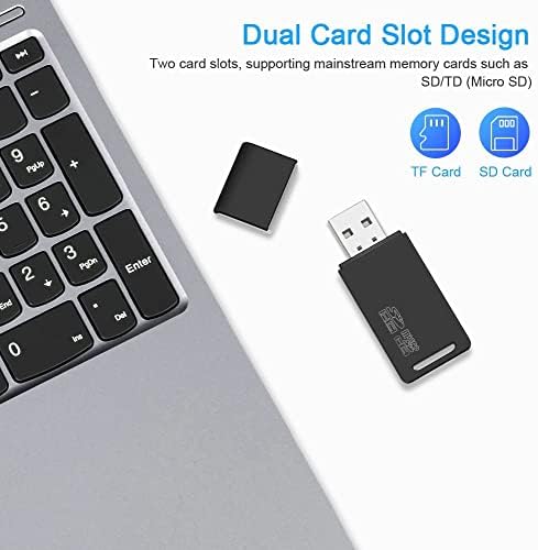 Четец на карти с памет LEIZHAN USB Micro SD Адаптер за карти 3в1 USB A за SD/Micro SD/SDXC/SDHC карта, четец