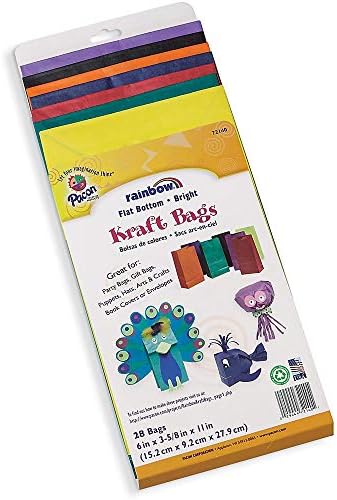 Крафт-пакети Rainbow, 4 X 2,5 / 8X 8, с ярки цветове, на 28 опаковки