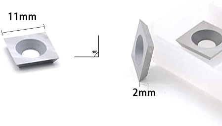 Квадратни видий режещи плочи FomaSP 11 mm (11 мм х 11 мм х 2,0 мм) за токарно-груб инструмент дограма, опаковки от 10