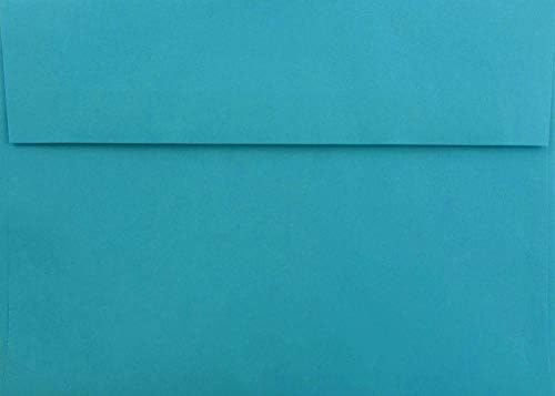 Тюркоазени / Аквамариновые 100 пакетирани пликове формат А7 (5,25 х 7,25) за пощенски Картички с размер 5 х 7, Покани,