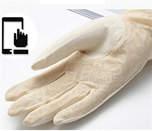 SXNBH/ летни ръкавици от ледената коприна, дамски дълги ръкавици за шофиране, фини ръкави, с пет пръста за защита на ръцете