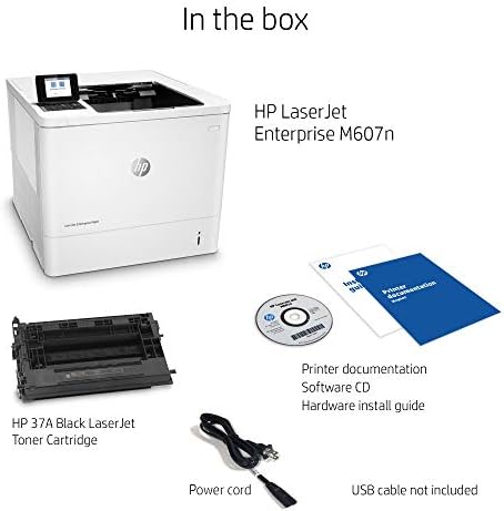 Монохромен принтер HP LaserJet Enterprise M607n с вграден Ethernet (K0Q14A) сиво