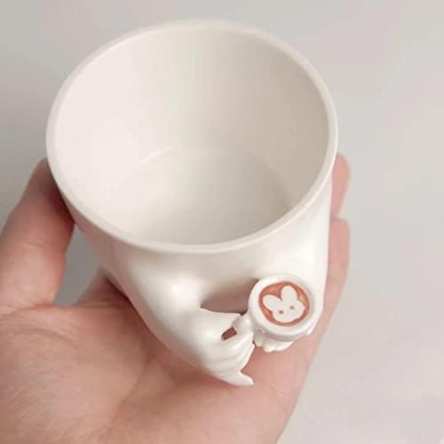 YINHEMEOW Creations | Чаша с малка утайка от чаша | Керамична Чаша за кафе и горещ Шоколад, на Люспи, Фруктовница