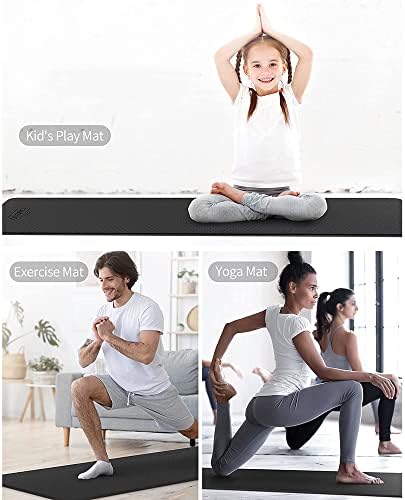 Килимче за йога YFBHWYF - Сверхпоглощающий подложка за упражнения - Нескользящий килимче за йога - Голяма подложка