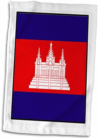 3 Копчета с флага на света от Drose Florene - Снимка Копчета с флага на Камбоджа - Кърпи (twl-80927-1)