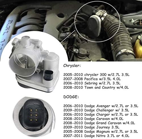 4861691AA Подмяна на корпуса на педала на газта, за 2005-2011 Chrysler 300 Sebring Dodge Challenger Charger Magnum