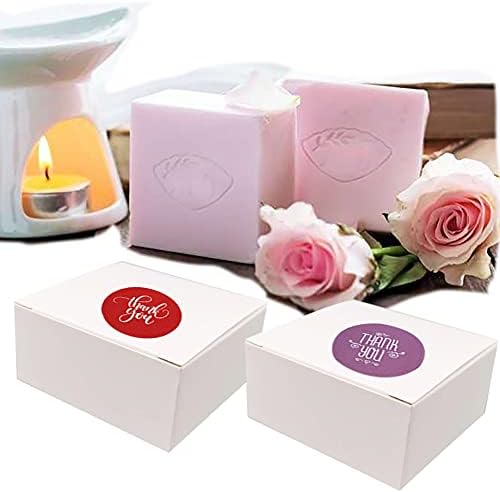 подаръчни кутии от Бяла хартия wraphay, Подходящи за Вторична преработка Малки Кутии за Опаковане на Лакомства за парти, Сватба Спомен (Бяло-Плоски)