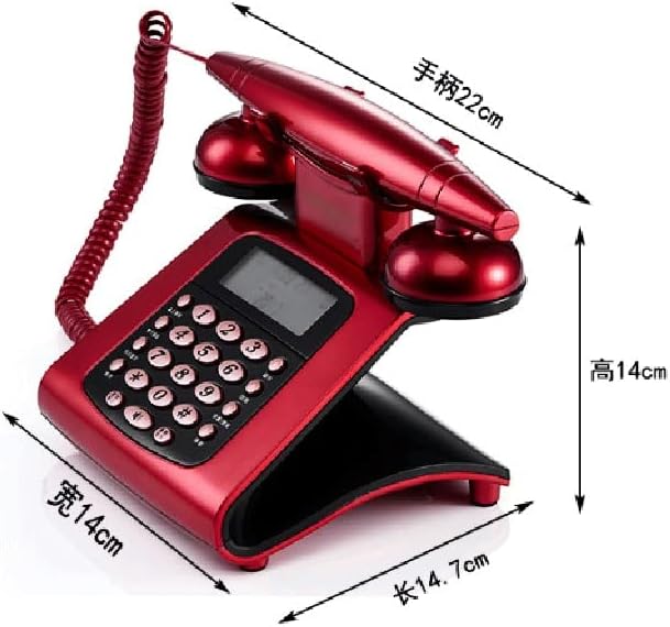 N/A Антикварен Кабелна Стационарен Телефон Фиксиран Ретро Телефонен Бутон Набор от Древни Декоративни Телефони