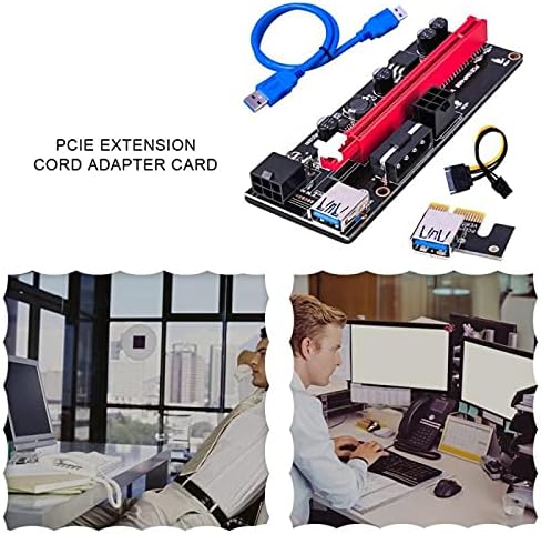 Конектори PCI-E pcie Странично 009 Express 1X to16x Удължител PCI E USB Странично 009S GPU Двойна Карта на адаптера