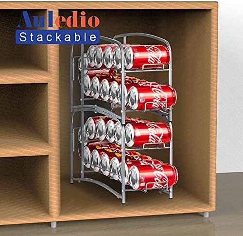 Багажник-Диспенсер за консервни кутии за напитки Auledio, Штабелируемый Органайзер за съхранение на Кутии, Държач за консерви