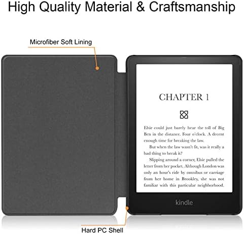 Текстилен калъф за изцяло нов Kindle 8-то поколение Само година освобождаването - Най-тънкият и лек smart-калъф