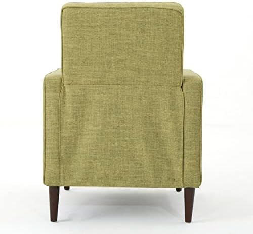 Стол Christopher Knight Home Mervynn от съвременната тъкан средата на века, полиестер, зелено/тъмно еспресо