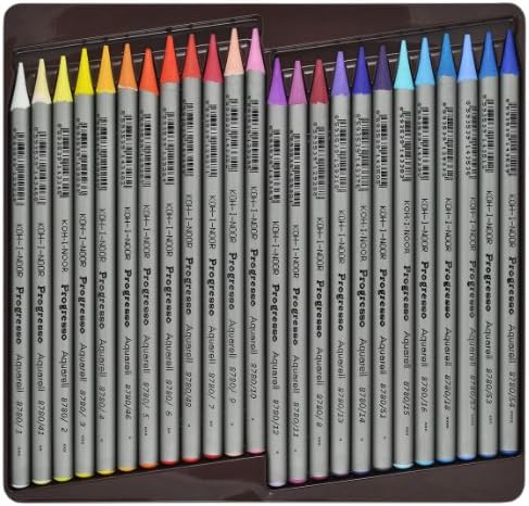Цветни моливи KOH-I-NOOR Progresso без дърво Aquarell (набор от 48)