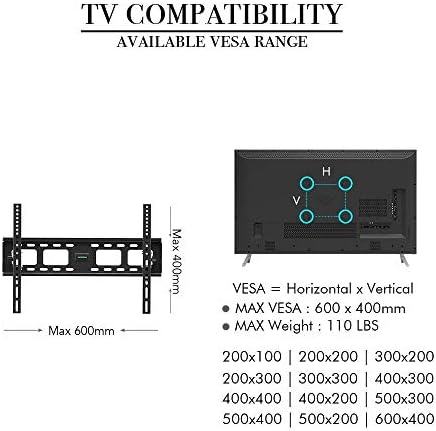 Стенни поставки за мобилна телевизия от неръждаема стомана за повечето плоски извити телевизори с диагонал 32-70 инча,
