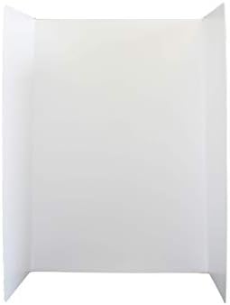 Проектната дъска от велпапе пластмаса премиум-клас, 36 x 48 Бяла Дребно опаковка от 10 броя