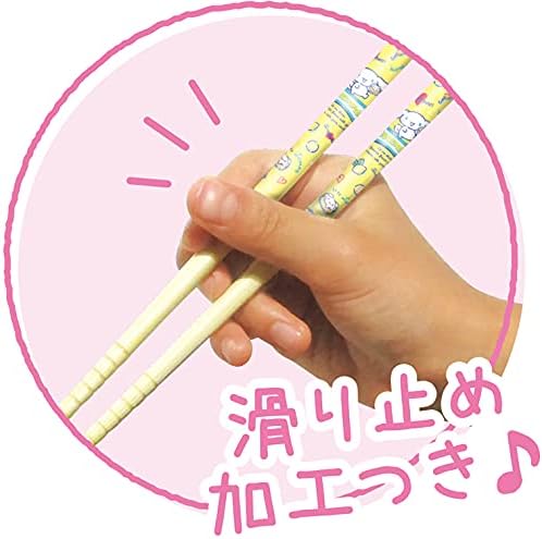 Teases Factory SG-5535513TP Двойка бамбукови пръчки за хранене на 7.1-инчов (18 см), Sumikko Gurashi