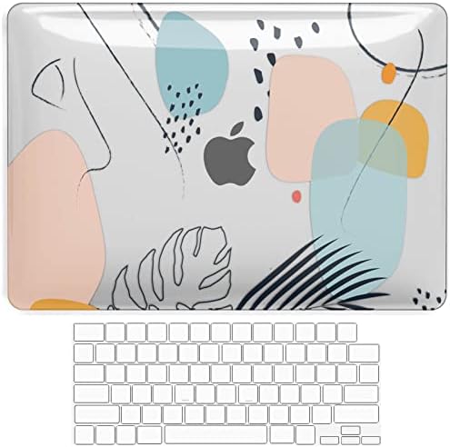 Feams MacBook Pro 14-Инчов Калъф A2442, Прозрачен калъф, Твърд калъф Само за MacBook Pro 14 инча, Издаден през 2021 г. Номер