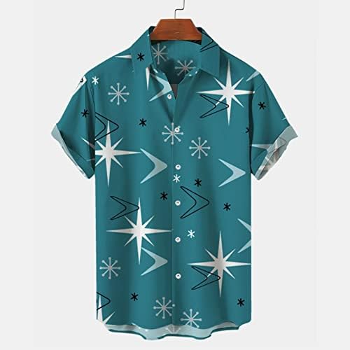 Стръмни хавайски ризи за мъже, ежедневни ризи с копчета и къс ръкав, плажни върховете Cuban Лагер Guayabera, ризи с яка