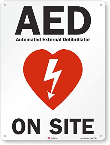 Издател на AED на място от SmartSign | Ламиниран винил 10 x 14 инча