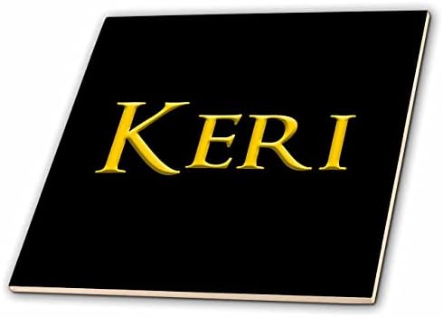 3дРоуз Кери - любимо женско име в САЩ. Жълти на черни плитках - талисманах (ct_349266_1)
