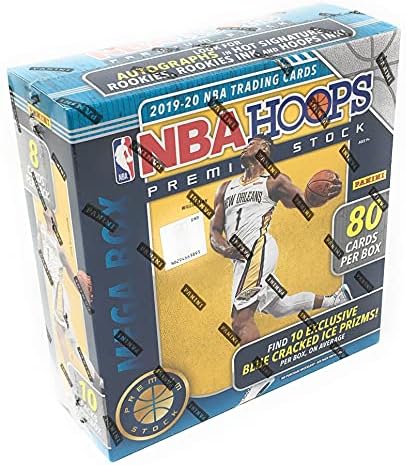 2019-20 Баскетболно МЕГА-скоростна Панини NBA Hoops премиум-клас (80 картички / кутия)