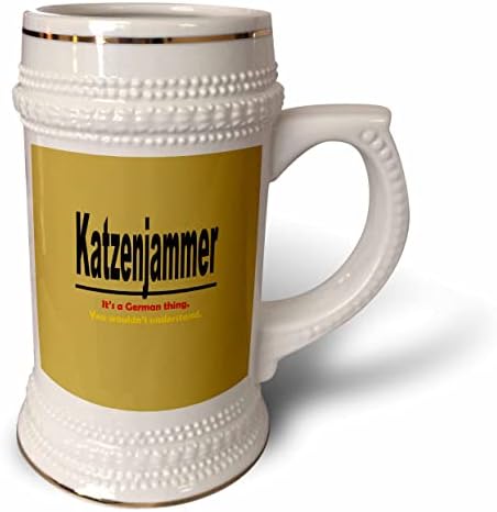 3dRose Katzenjammer - Това е немска нещо, Което ако не сте разбрали - Чаша за стейна на 22 унция (stn_355527_1)