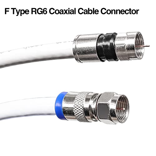 Eri 12 бр. компрессионных конектори тип RG6 F, Фитинги за компрессионных конектори коаксиален кабел + Набор от инструменти