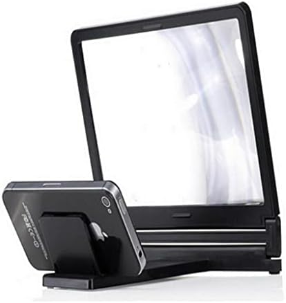 YFQHDD 8,2-Инчов 3D Лупа на екрана на Мобилния Телефон, видео усилвател, Поставка за Конзола с Киноигровой Лупа, Сгъваем Настолен титуляр за Телефон (Цвят: OneColor)