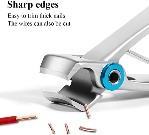 CYSUE Професионални нокторезачки От Неръждаема Стомана С Широко Отваряеми Челюсти на Ноктите Нож За нокти Дебели