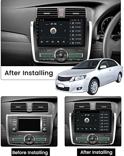 UDERUI Android 11 Кола Стерео Радиоплеер 9 IPS Сензорен екран, GPS Навигация с Вграден DSP Bluetooth Главното устройство Поддържа Android Auto Full RCA Резервна Камера, WiFi, за Toyota Allion 2007-2020