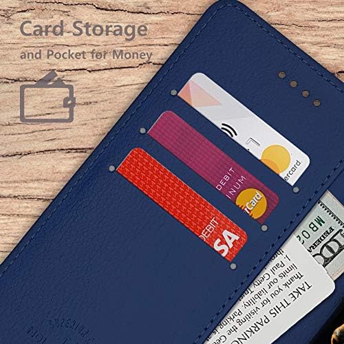 Чанта-портфейл Qoosan Galaxy S21 за Жени и Мъже, Сгъваема Флип калъф за телефон от Изкуствена кожа с държач за карти,