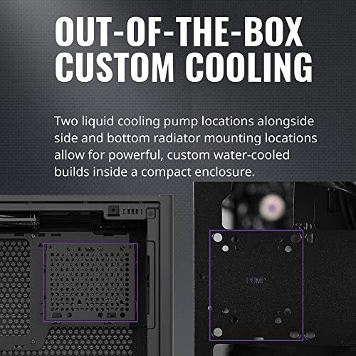 Кутия за компютър Cooler Master MasterBox NR200 Mini ITX - Компактен корпус от неръждаема стомана SGCC, множество опции за охлаждане, достъп на 360 градуса, без използване на инструмент?