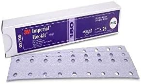 3M 02705 Hookit Purple 2-3/4 x 16-1/2 P150 Лист за отстраняване на прах с шкурка (опаковка от 4 броя)