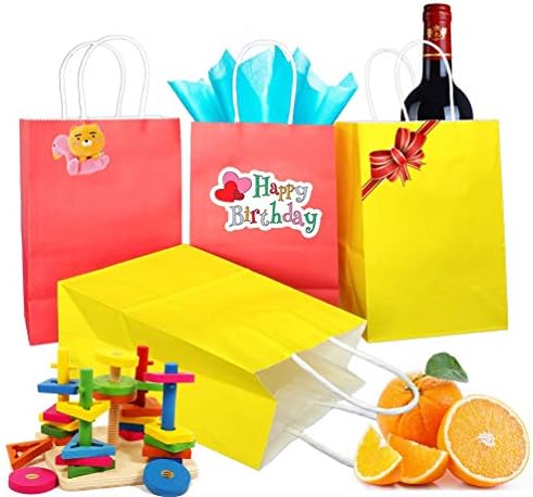 ADIDO EVA 12 БР Малки Подаръци Пакети Лавандово-Лилаво Крафт Хартиена торбичка с Дръжки за Сватба и бебе душ, Детски Рожден