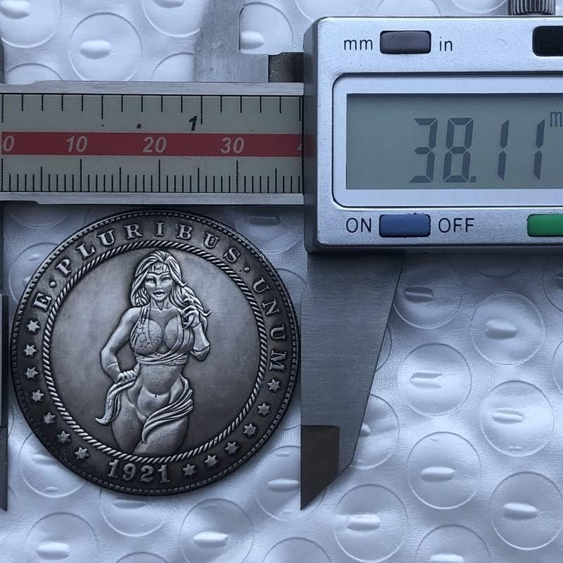 QINGFENG 38 ММ Старинна Сребърна Доларова Монета на САЩ Морган Скитник Монета 1921D Занаят 170