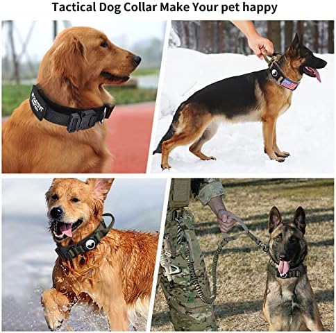 Тактически Нашийник с въздушна етикет за кучета - Тренировъчен Нашийник за големи Кучета, Тежкотоварните Военни Нашийник