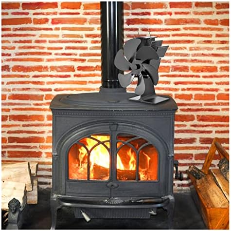 XFADR SRLIWHITE Камина, печка на дърва, Отопление Фенове, 6 Вентилатори за печки с топлинна захранването, Дърво горелка, Екологично Тихо Ефективно разпределение на топлинн